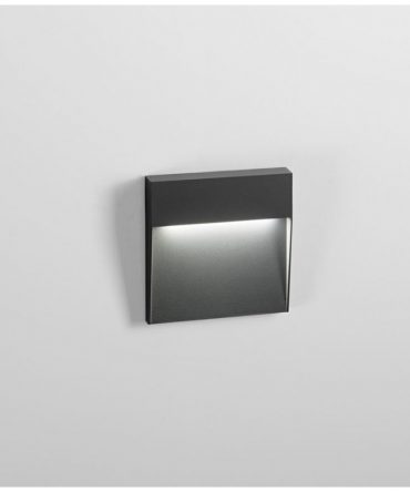 Segnapasso Step 1.0 Alluminio Antracite Da Esterno LED 6W 3000k o 4000k IP54 Isyluce 502