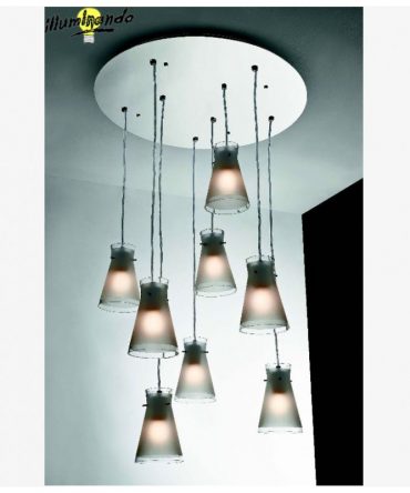 Sospensione 8 luci Billy Illuminando