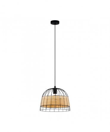 Sospensione Anwick Con Fibra Naturale Ø37 cm Eglo