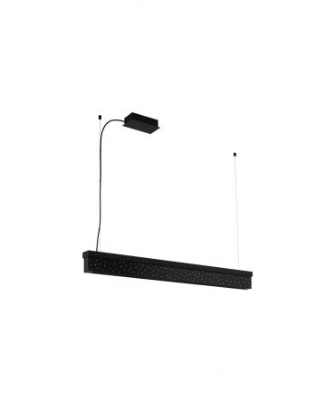 Sospensione Aurotonello Doppio Led Dimmerabile Nero Con Cristalli Eglo