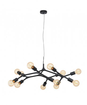 Sospensione Bocadella Nero 12xE27 Ø92 cm Eglo