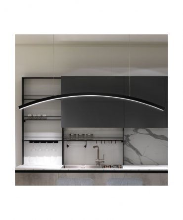 Sospensione Bow Nero Arco Led 30w 3000k/4000k Vivida International