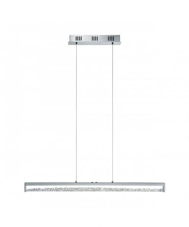 Sospensione Cardito Cromo Led 32W Touch-Dimmer Vetro E Cristallo Eglo