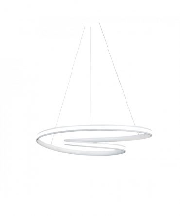 Sospensione Circuit Bianco Led 40w 3000k/4000k Dimmerabile Ø65 cm Vivida International