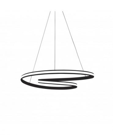 Sospensione Circuit Nero Led 40w 3000k/4000k Dimmerabile Ø65 cm Vivida International