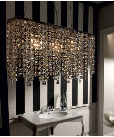 Sospensione con cristalli Messico 3 luci Illuminando