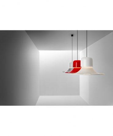 Sospensione Cucina Campana Rosso TopLed 31w Stilnovo 9301