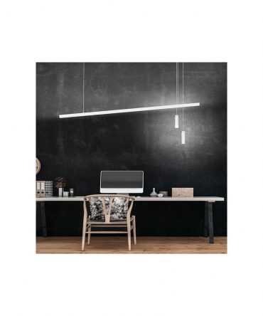 Sospensione Doppia Luce Led Funambulist Bianco Vivida International