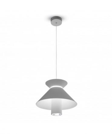 Sospensione Hollyaudrey Bianco Led 30w 3000k Ø35 cm Vivida International