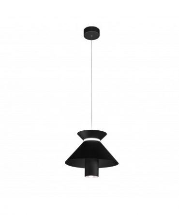 Sospensione Hollyaudrey Nero Led 30w 3000k Ø35 cm Vivida International