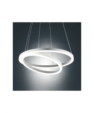 Sospensione Hurricane Bianco 2 Anelli Led 60w 3000k Dimmerabile Ø60 cm Vivida International