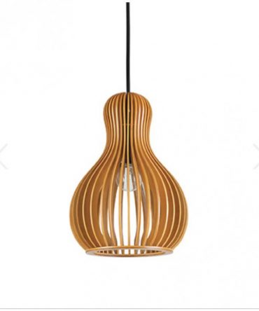IDEAL LUX CITRUS -3 Sospensione In Legno SP1 Ø20 cm