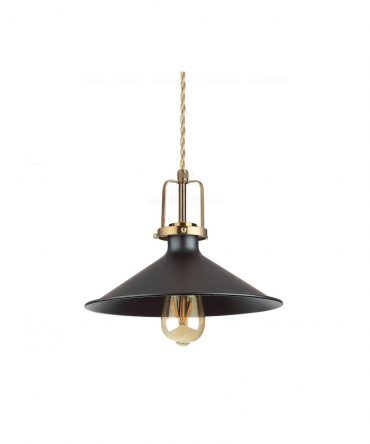 IDEAL LUX ERIS-3 Sospensione In Metallo Nero e Oro Ø29 cm
