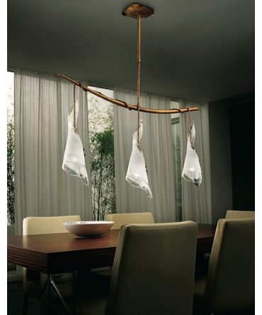 Sospensione lampadario classico Kingston 3 luci SP S/202 Sillux