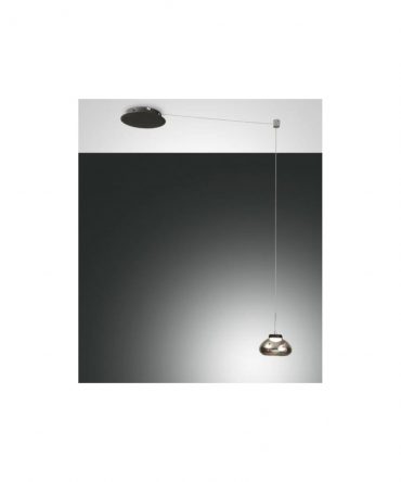 Lampadario Decentrato Moderno Led - Arabella Fumè Fabas Luce