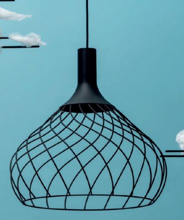 Sospensione Led in metallo Mongolfier P3 nero Ø57 Stilnovo 8147