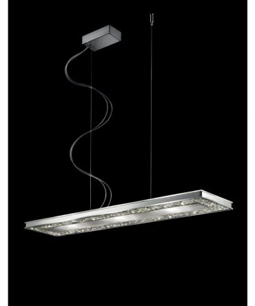 Sospensione Led Malé rettangolare SP N/267 Sil Lux