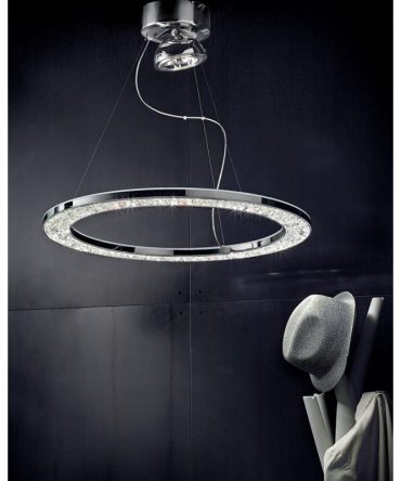 Sospensione Led Malé Rotonda SP 8/267 Sil Lux