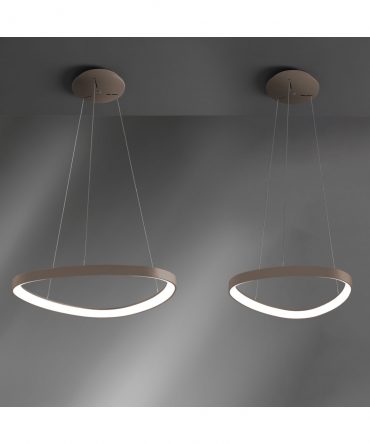 Sospensione Lifering Ovale Sabbia Led 48w 3000k/4000k L61,2 cm Vivida International