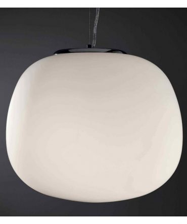 Sospensione moderna in vetro Rosy Ø40 cm Illuminando