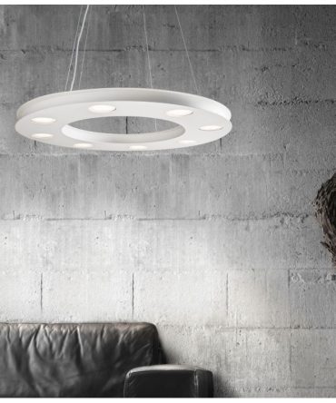 Illuminando Ufo Sospensione moderna 8+4 luci Gx53 Led