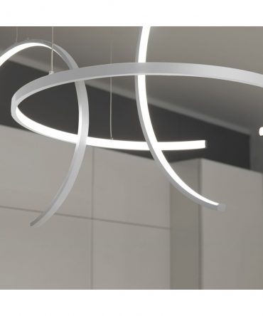 Sospensione Olympic Bianco 3 Semicerchi Led 75w 3000k/4000k Vivida International