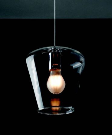 Sospensione Pagoda cromo Ø20 cm Illuminando