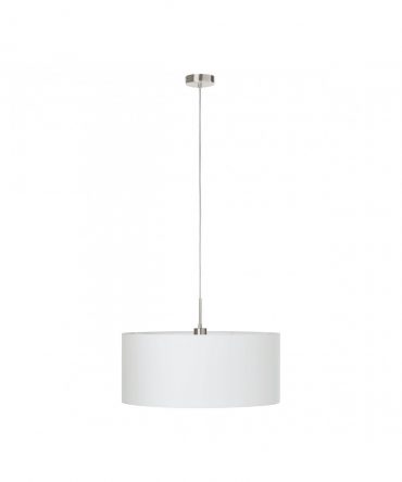 Sospensione Pasteri Paralume Lino Bianco Ø53 cm Eglo