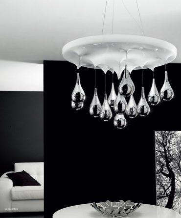 Sospensione Pioggia SP 1045/50S 70S Lampade italiane by Sillux - 2 misure