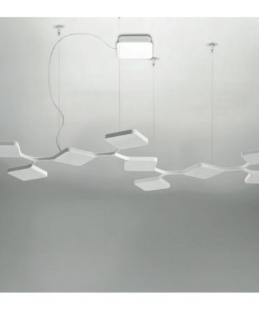 Sospensione Quad P9 Led 91w bianco Stilnovo Linea Light 8110