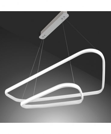 Sospensione Rings Bianco Led 47w 3000k/4000k L.113 cm Vivida International