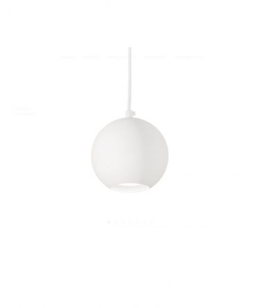 IDEAL LUX MR JACK Sospensione Sfera Metallo Bianco Ø11cm SP1 Small