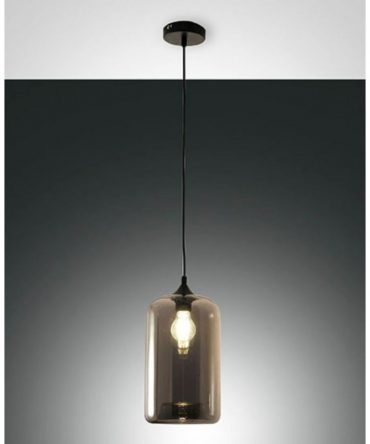 Sospensione Silo vetro fumè 3491-40-126 Fabas Luce