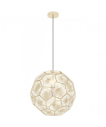 Sospensione Skoura Diffusore Sfaccettato Oro Ø50 cm Eglo