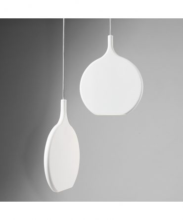 Sospensione Smash 2 Led Goccia Bianco Ø26 cm Vivida International