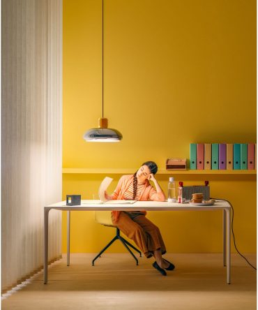 Sospensione Trepiù Vintage Cromo Giallo Led Dali Stilnovo 9306