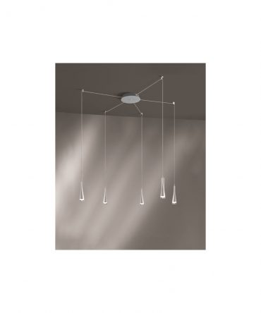 Sospensione Twist Bianco Led 18w Con Decentramento Vivida International