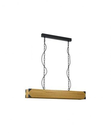 Sospensione Vintage Harborough Legno 4xE27 Eglo