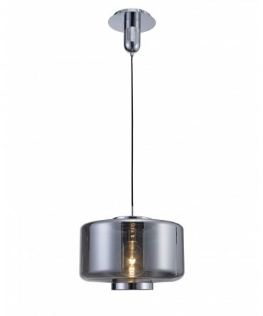 Sospensione Vintage In Vetro Grafite Jarras Ø40cm Mantra 6191