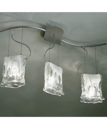 Sospensione Plafoniera Murano 3 luci classic LS 4/207 Sillux