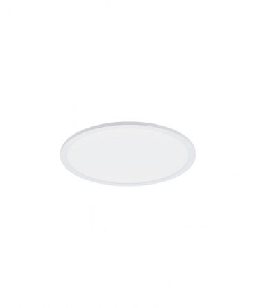 Sottile Plafone Rotondo Led Dimmerabile Sarsina Bianco Eglo
