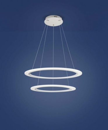 Sospensione Doppio Anello Led 36w Acryled D.60 cm 2307 Affralux