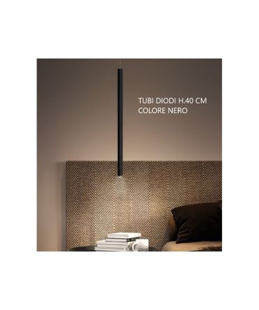 Sospensione Moderna Led Tubi Diodi 40 cm Nero 2026 Affralux