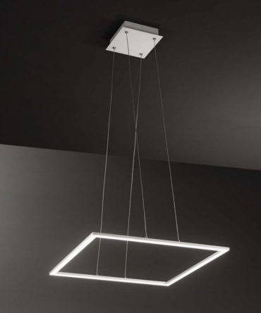 Sospensione Quadrata Moderna Quattro Led 68w 2340-19 Affralux