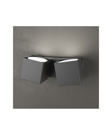 Applique 2 Luci Led Gx53 Orientabili Rotation 1160/2 Top Light Antracite