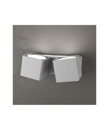 Applique 2 Luci Led Gx53 Orientabili Rotation 1160/2 Top Light Grigio