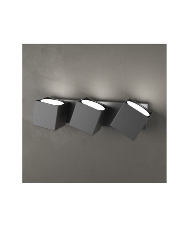 Applique 3 Luci Led Gx53 Orientabili Rotation 1160/3 Top Light Antracite