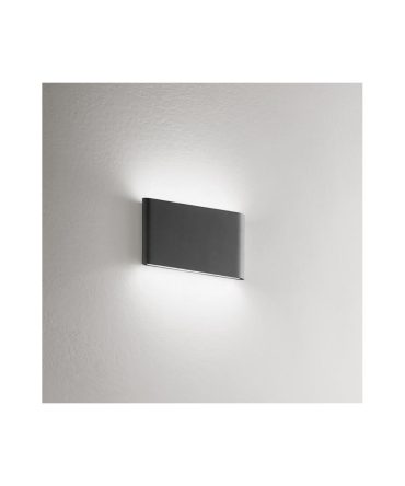Applique Biemissione Led 2x6w Taarhi Antracite Da Esterno IP54 GES881 Gea Led