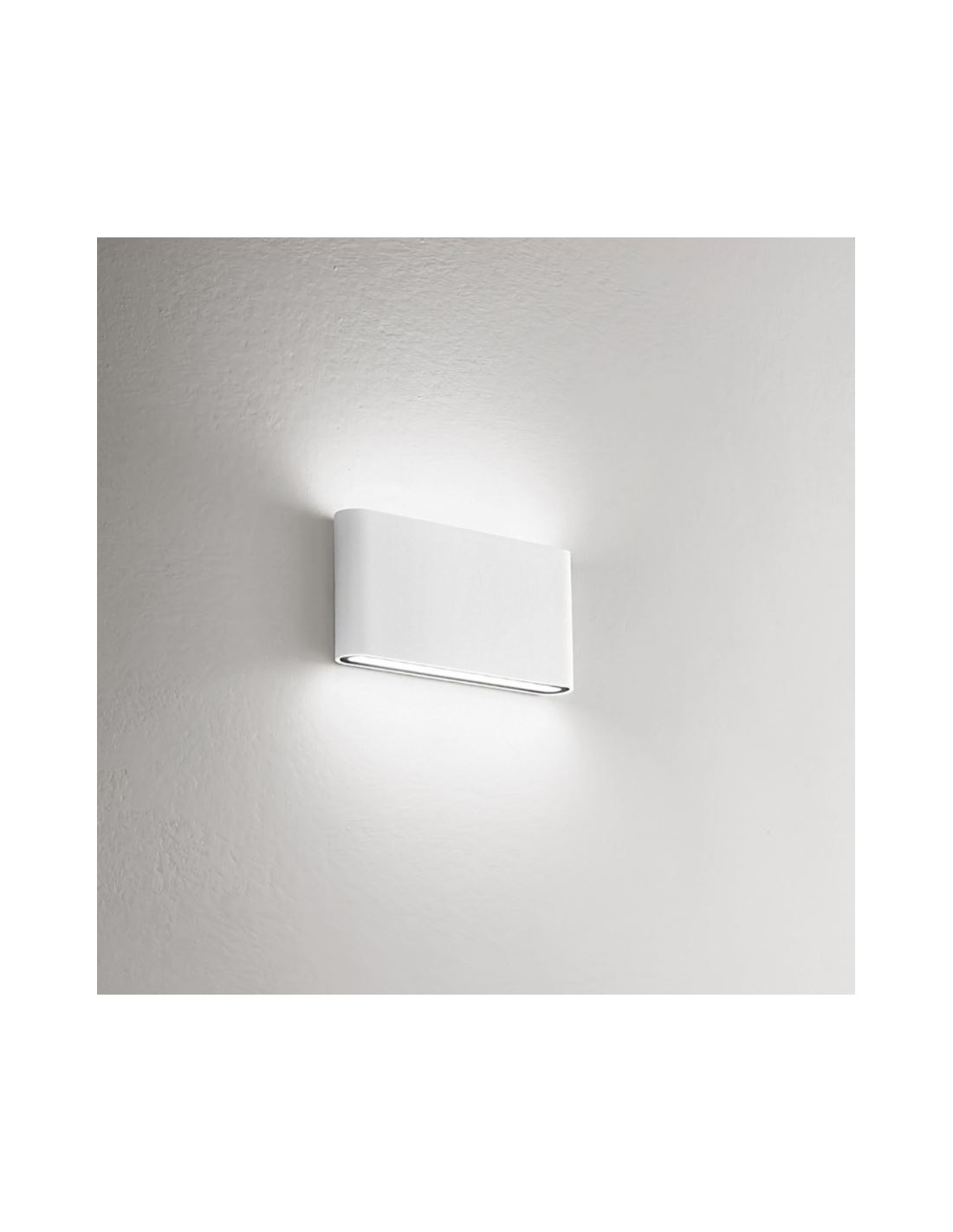 Applique Biemissione Led 2x6w Taarhi Bianco Da Esterno IP54 GES880 Gea Led