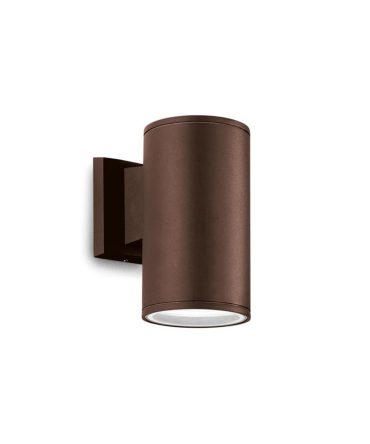 Applique Cilindro Da Esterno E27 Amon Ruggine GES1005 Gea Led